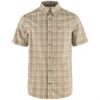 Fjällräven Ãvik Lite Shirt S/S Mens, Fossil / Chalk Rose